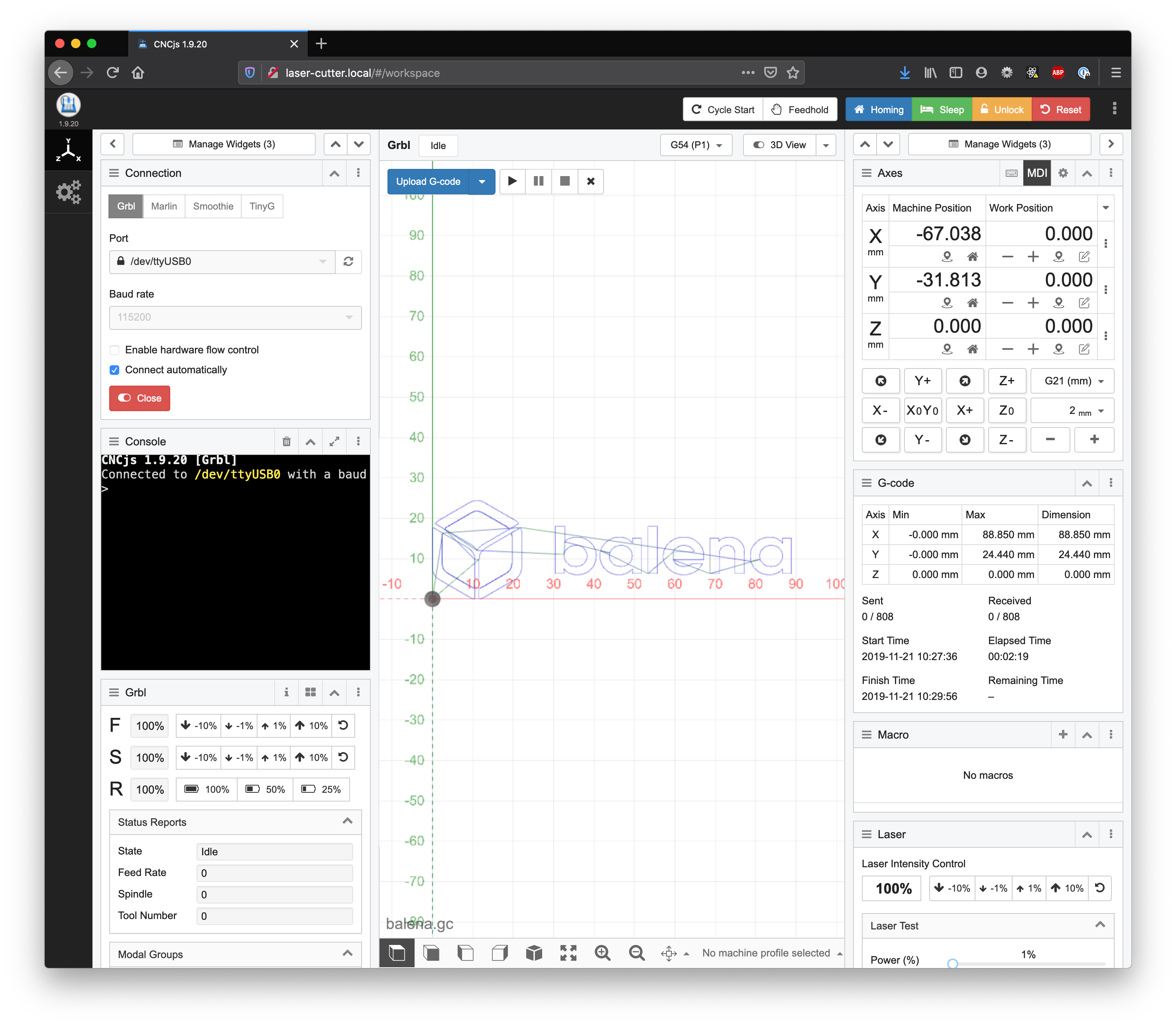 Here's an example of drawing the balena logo.