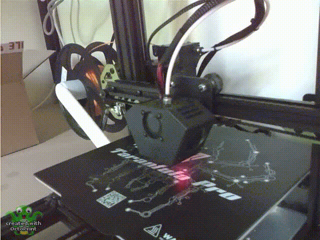 Here's a 3D printer doing it's thing