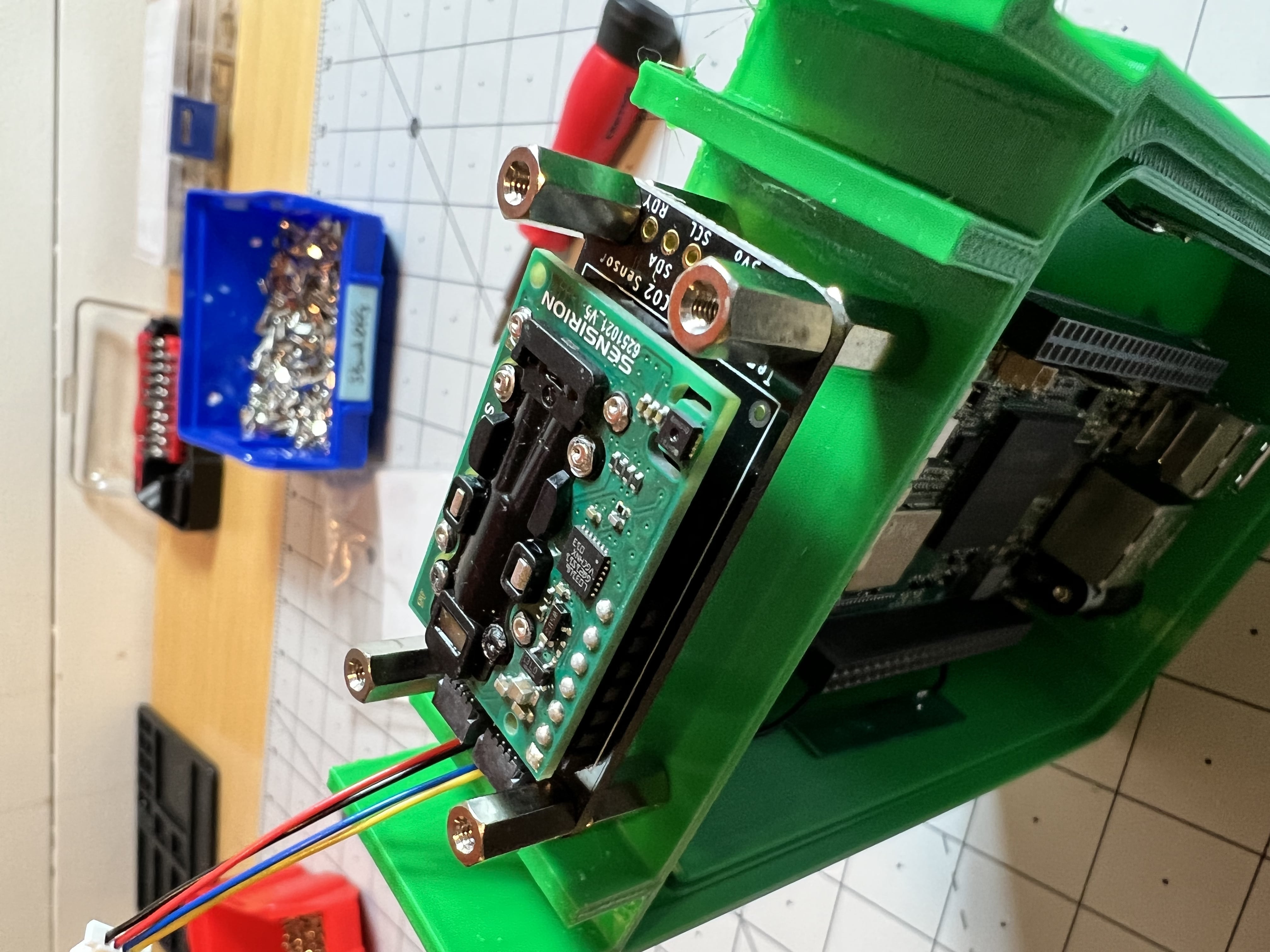 Mount the CO2 sensor