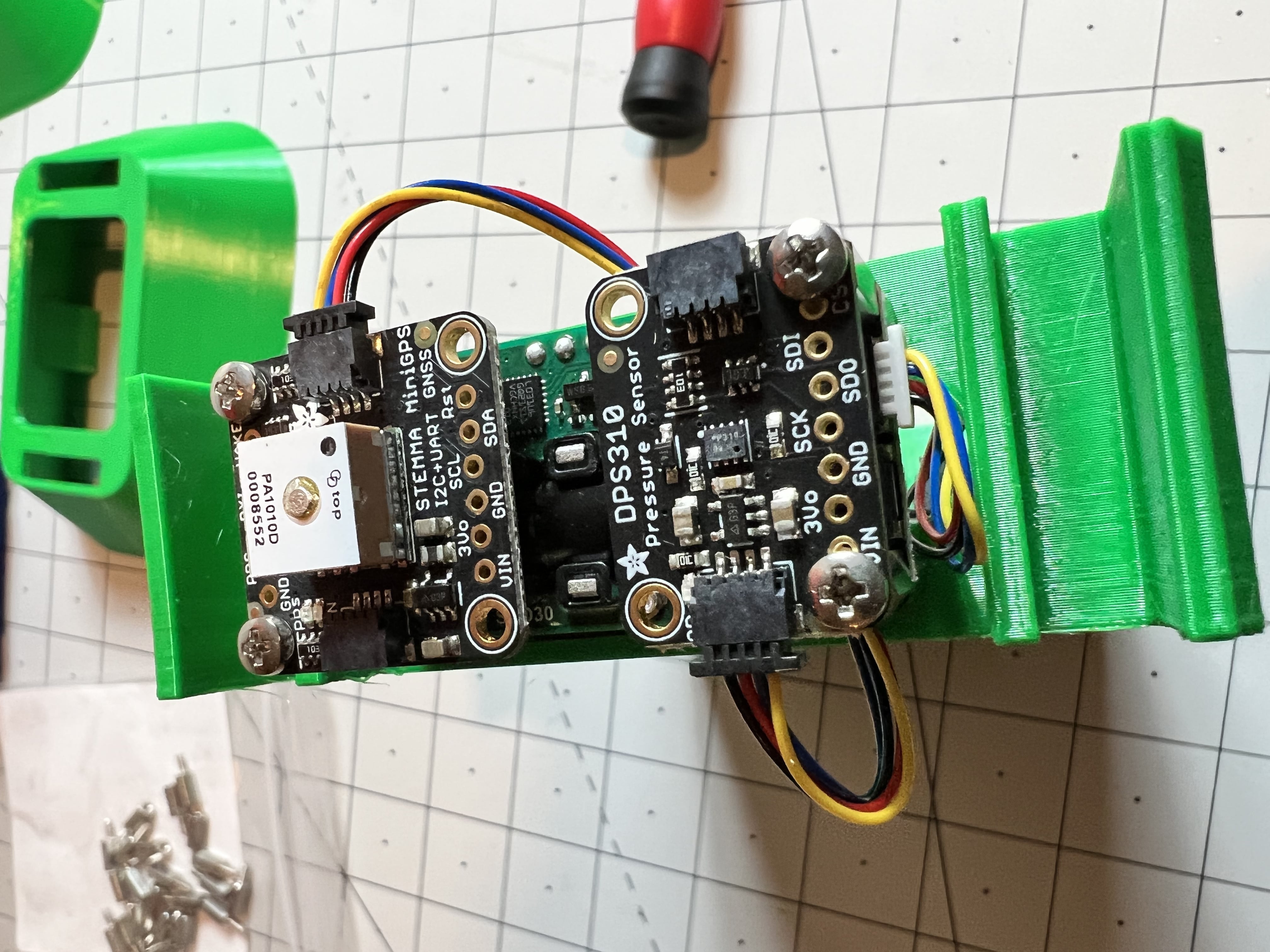 Install the sensor cables