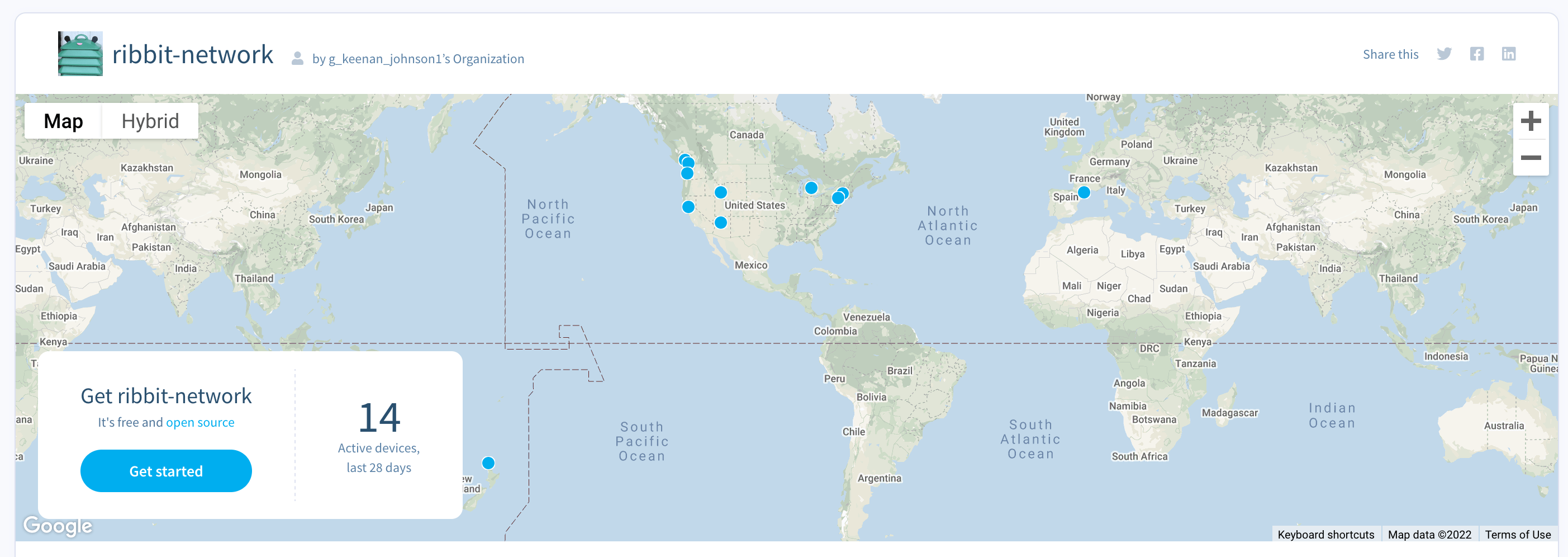 The ribbit network on balenaHub