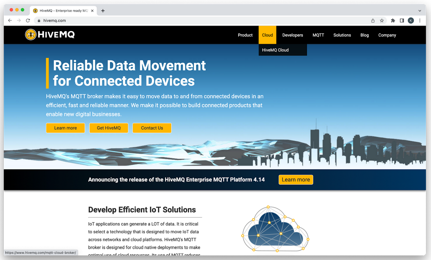 HiveMQ Cloud portal