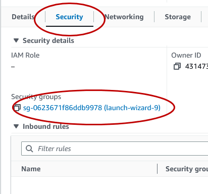 AMI edit security group