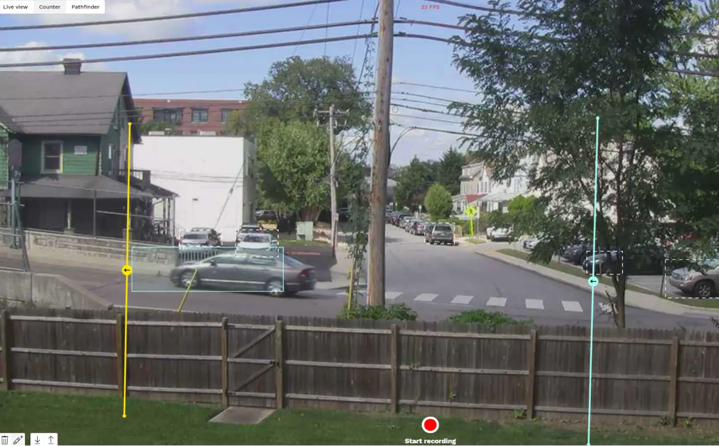 OpenDataCam counter screenshot