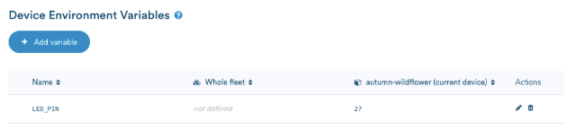 setting LED_PIN environment variable