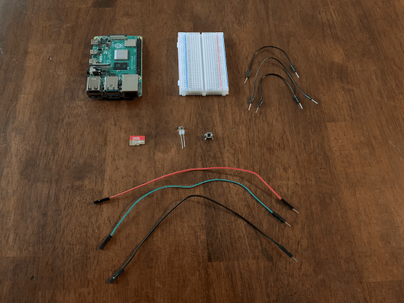 Here's some hardware that you'll need for this project.