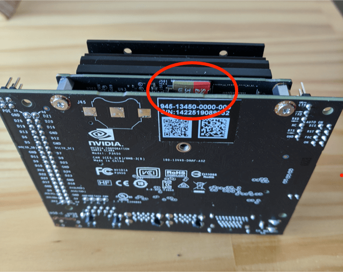 Location of SD card slot on NVIDIA Jetson Nano