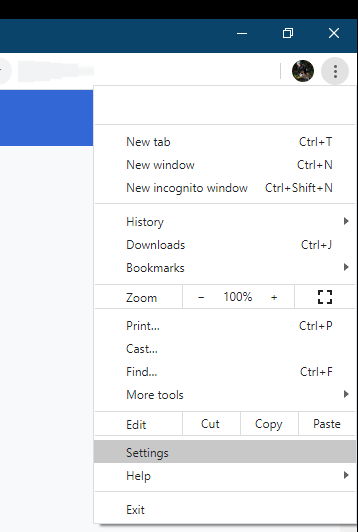Change Chromium settings