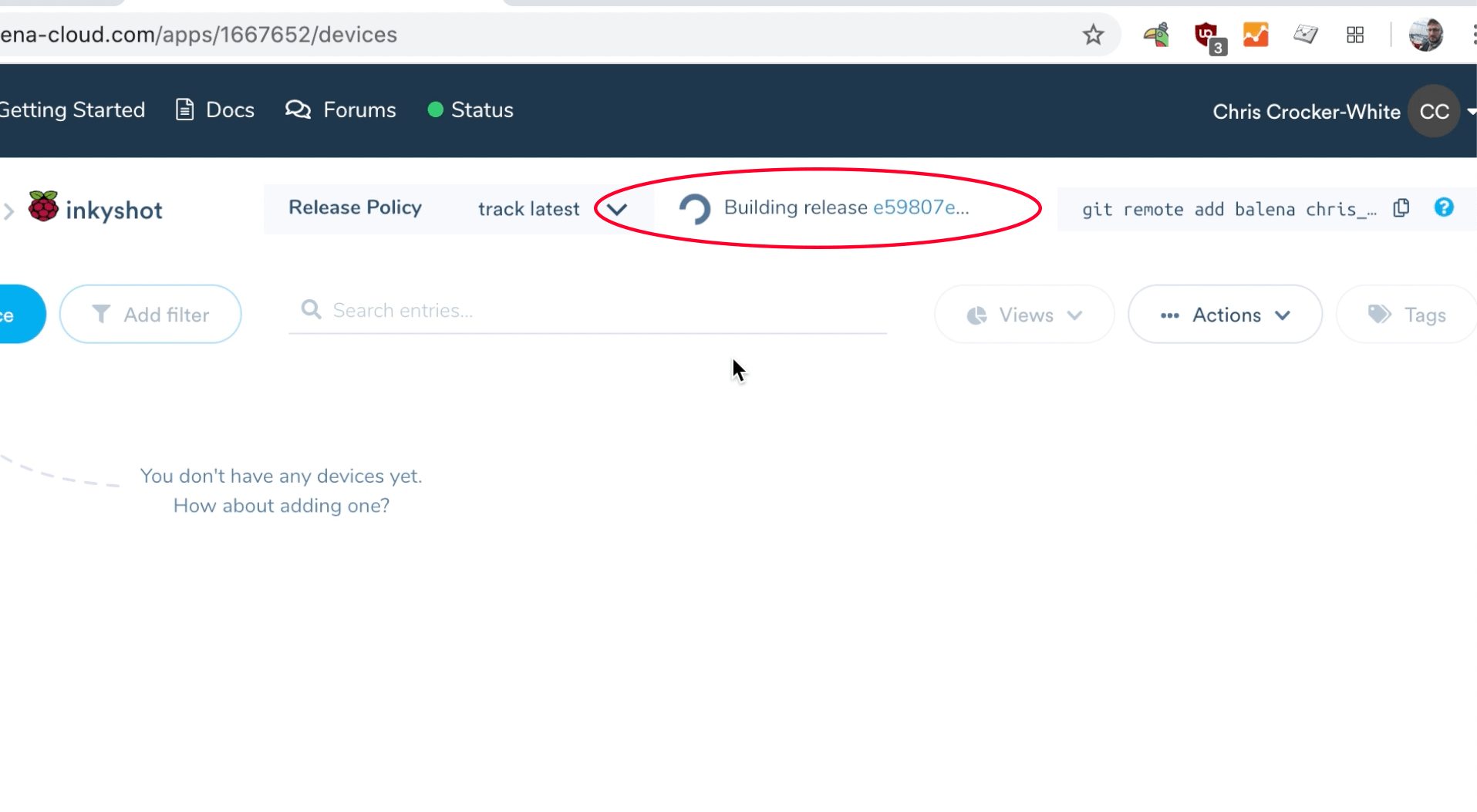 Building release status