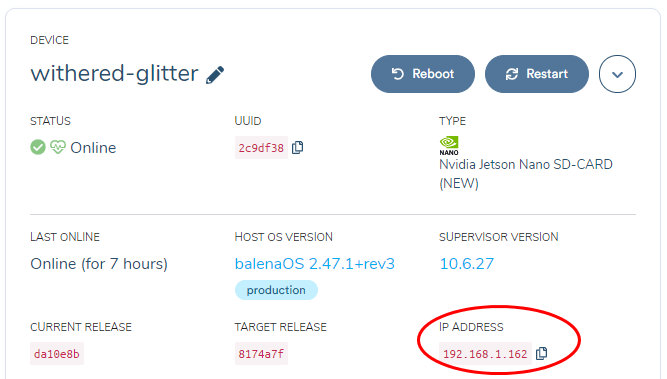 Get your device's local IP address here