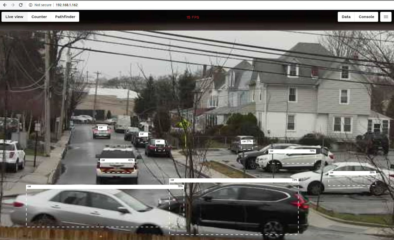 The camera should start detecting objects within the frames ingested by your camera