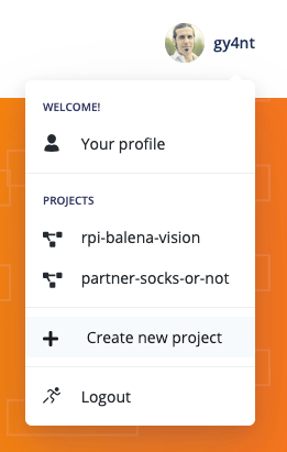 Sign up for Edge Impulse
