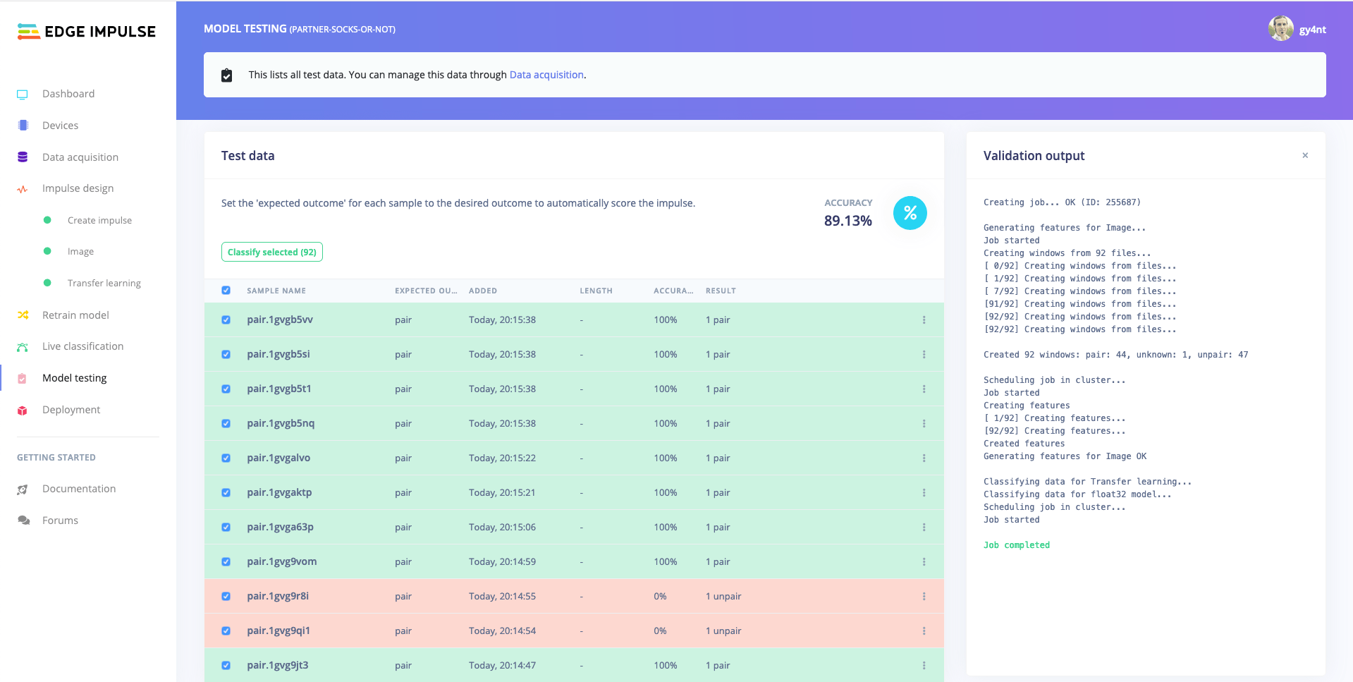 Time to test your model