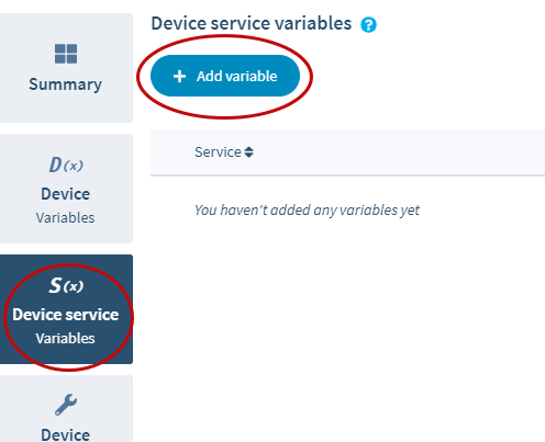 Add a device service variable within your balenaCloud dashboard