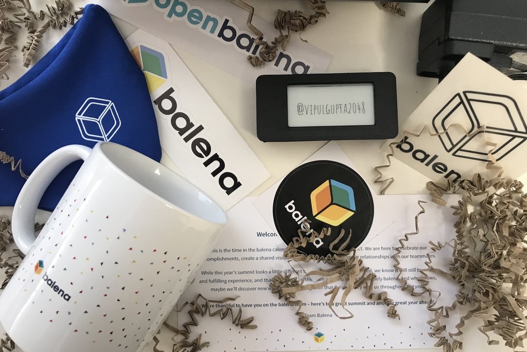 The balena Summit gift pack!