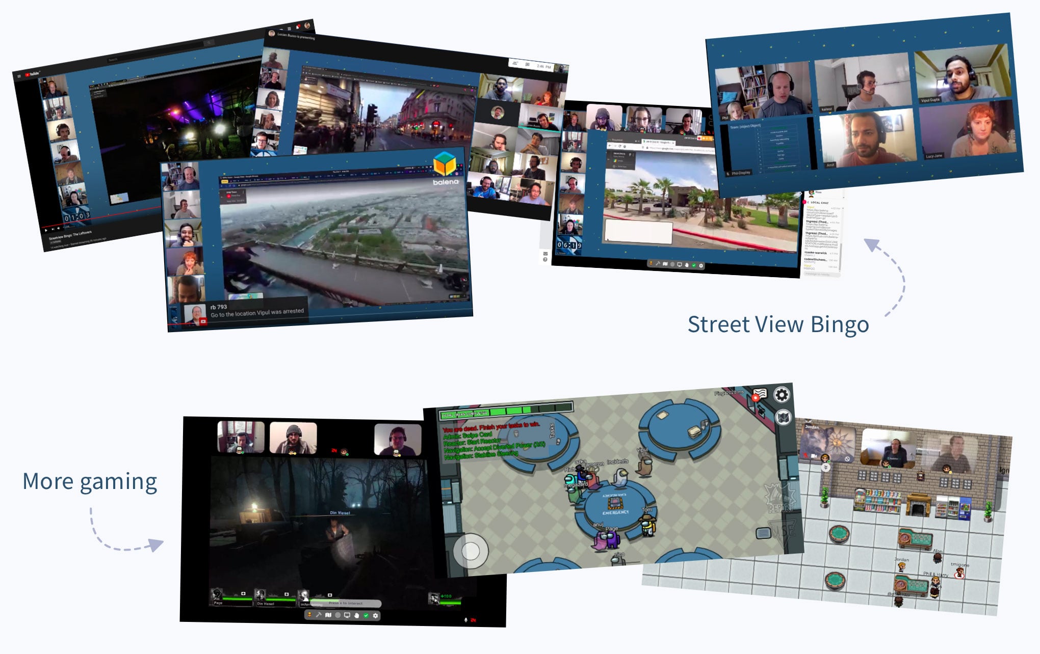 balena teams went head to head in a virtual Google Maps-based scavenger hunt