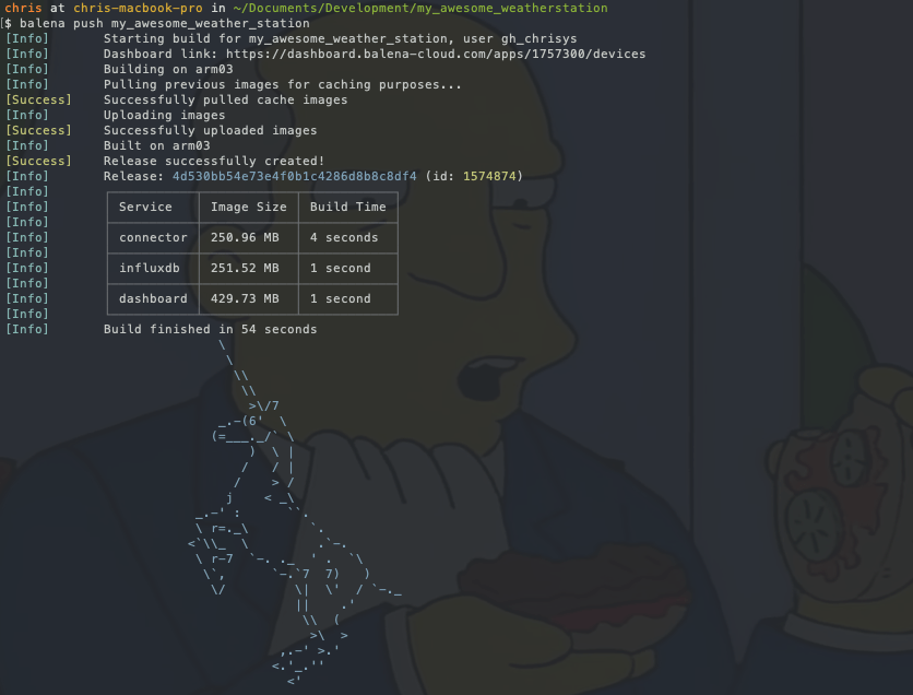 Push your application