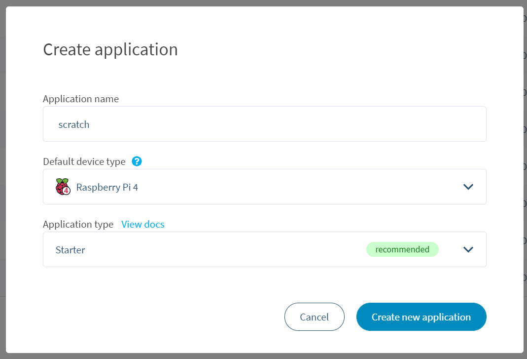 Create your own application