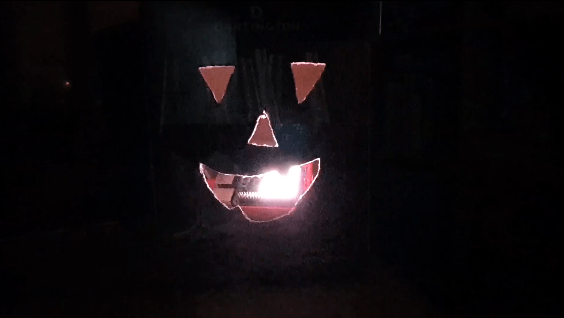 Harry's scary pumpkin project