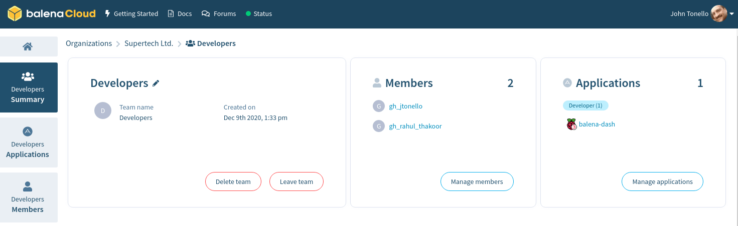 Create additional teams within an org