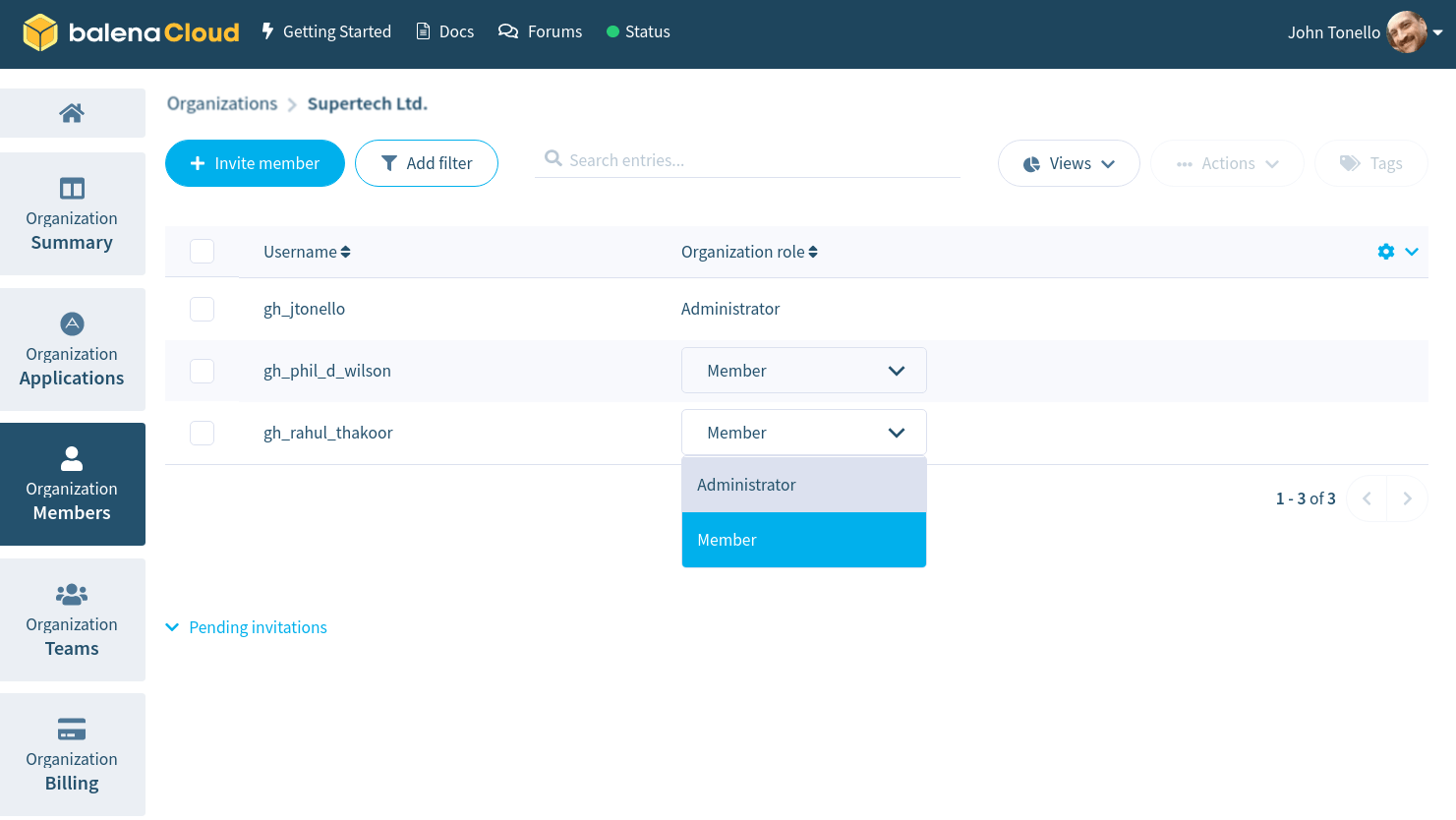 Review invitations to new members