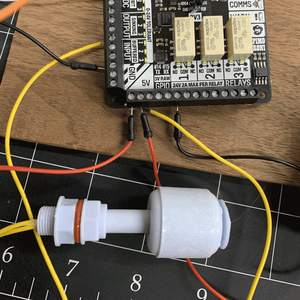 Add the float switch