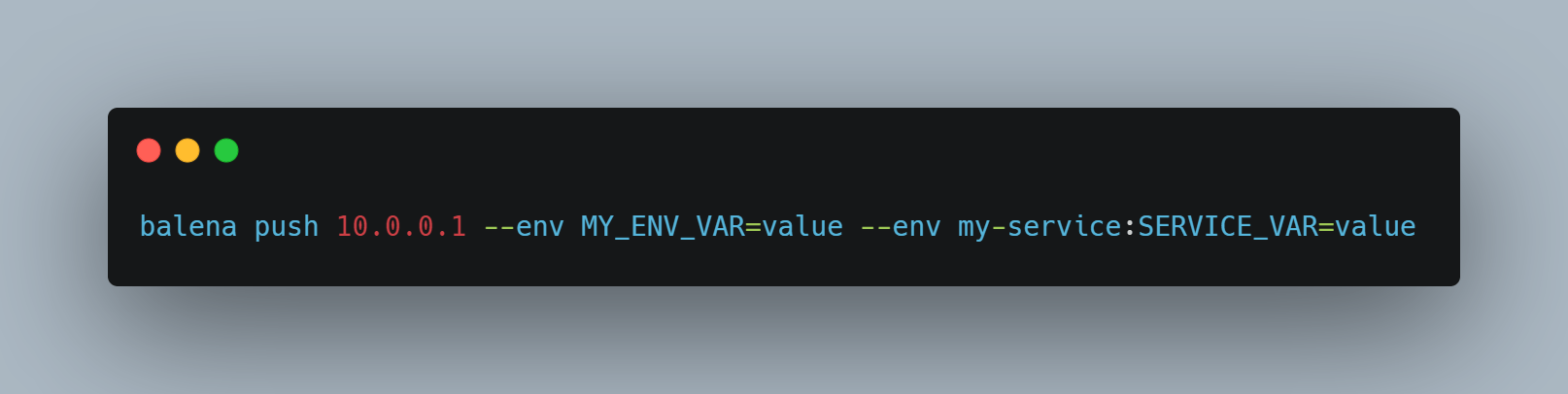 An example of balena preload