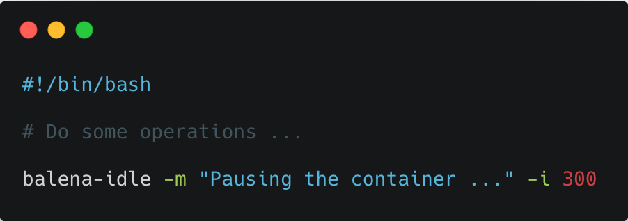 An example of balena preload